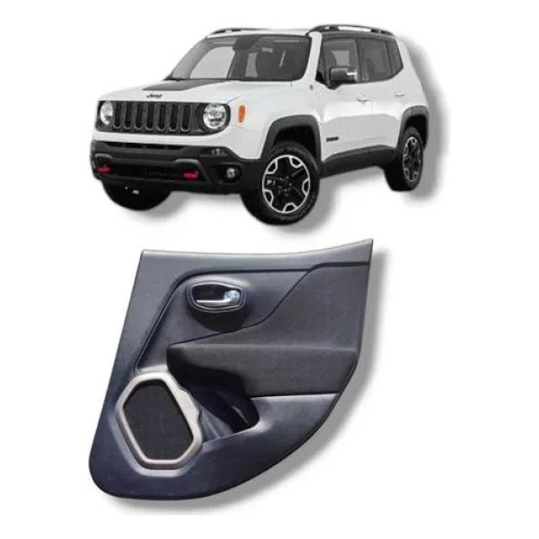 Forro Porta Traseira Direita Renegade 2016 2017 2018/.. Preto