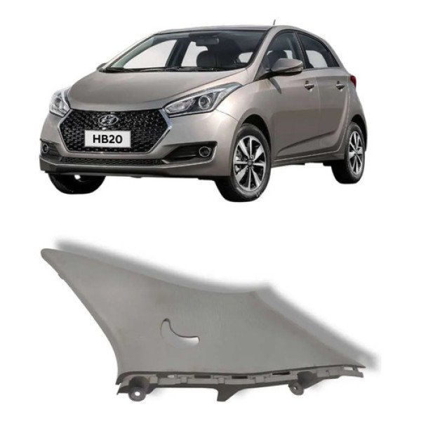 Moldura Lateral Traseira Direita Hyundai Hb20 2013 A 2019 Preto