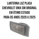Lanterna Luz Placa Do Chevrolet Onix De 2020 A 2025 Original