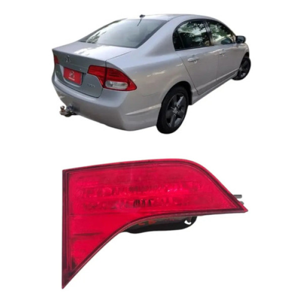 Lanterna Tampa Traseira Esquerda Honda Civic Original Esquerdo/motorista Vermelho