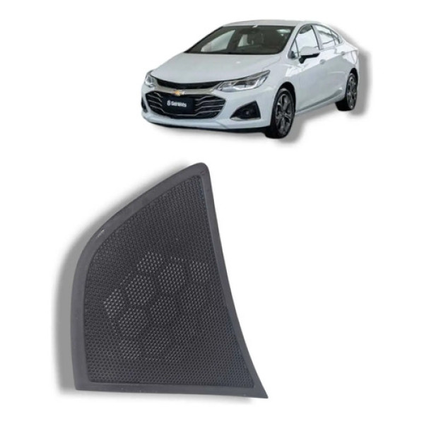  Tela Alto Falante Painel Superior Esquerdo Cruze Original  Preto