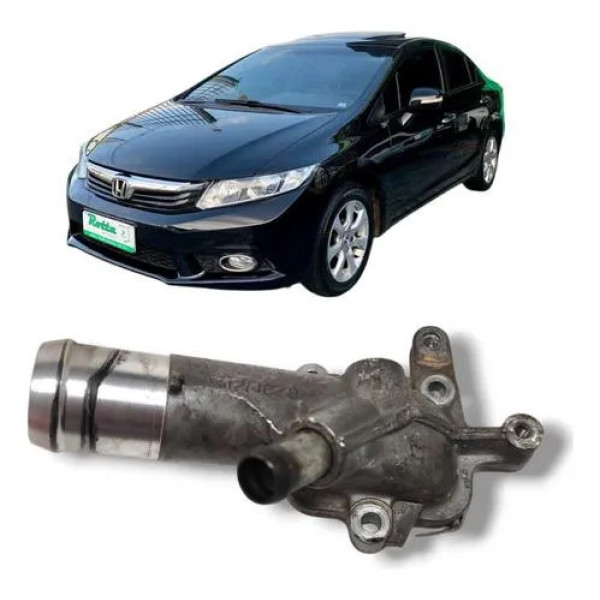 Carcaça Válvula Termostática Honda Civic 2012 2016 Origina