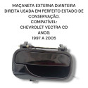 Maçaneta Externa Dianteira Direita Gm Vectra 2000 2005 Origi Preto Dianteira