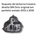Soquete Lanterna Traseira Direita Gm Onix 2013 2016 Original Preto