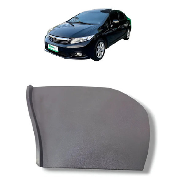 Acabamento Esquerdo Painel Honda Civic G9 2012 A 2016 Cinza