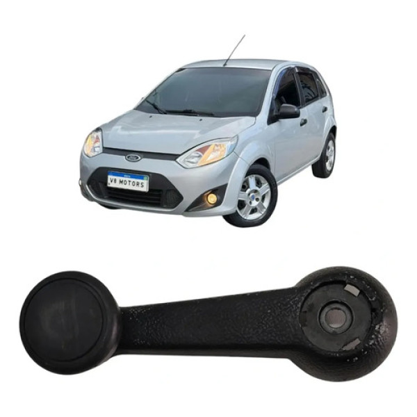 Manivela Vidro Ford Fiesta 2008 2012 Original Preto