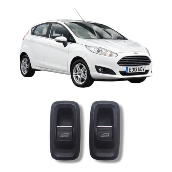 Botões Vidros Traseiros Ford Fiesta 2011 2019 Original