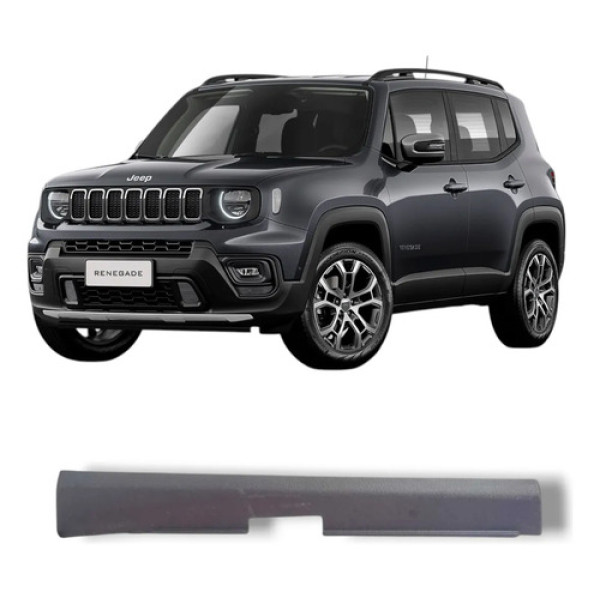 Acabamento Lateral Esquerdo Painel Jeep Renegade 2022 2024 Preto