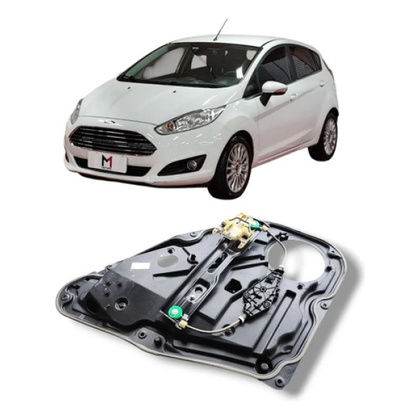 Máquina De Vidro Porta Traseira Esque New Fiesta 13 A 19 Elé