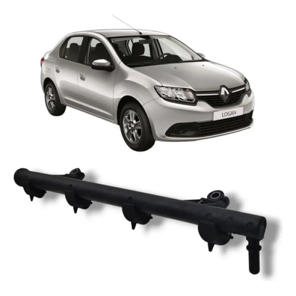 Flauta Bico Injetor Combustível Renault Logan 1.6 2014 2024