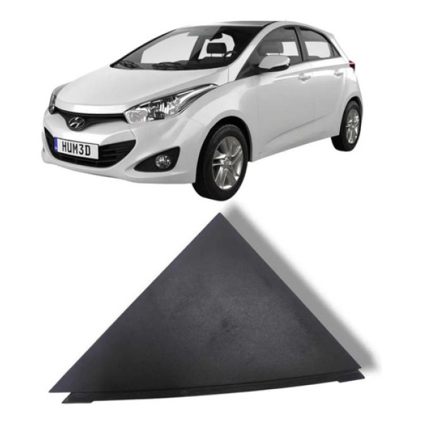 Moldura Externa Porta Traseira Direita Hyundai Hb20 2013 19 Preto