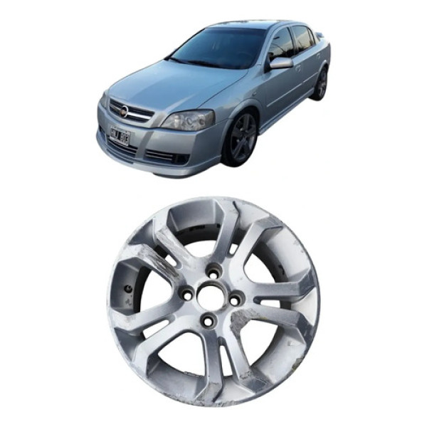 Roda Aro 15 4x100 Gm Chevrolet Astra Elegance Detalhe Prateado