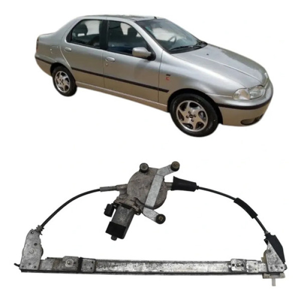Máquina Vidro Dianteiro Direito Fiat Siena Palio 1996 2000