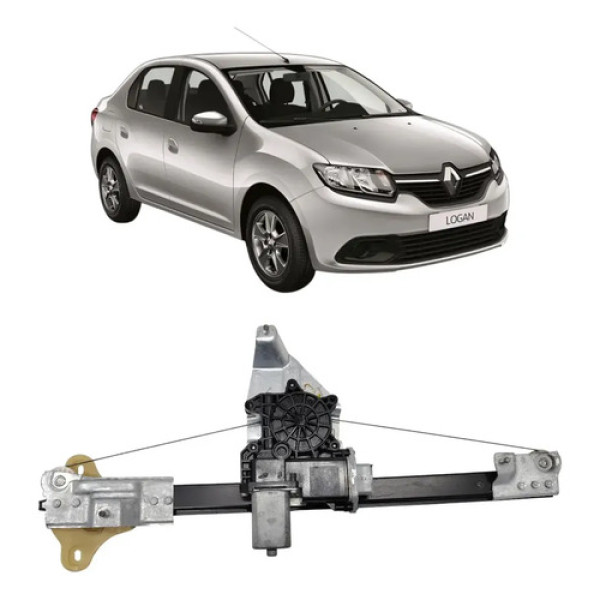 Máquina Vidro Porta Dianteir Esq Sandero 15/ Logan 14/24 Elé