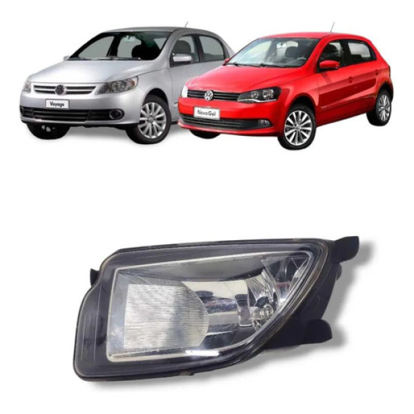 Farol De Milha Vw Gol Voyage 2013 A 2016 Original Transparente