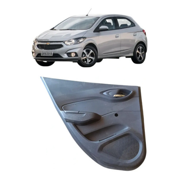 Forro Porta Traseira Esquerda Onix Prisma 2013 2014 A 2020 Preto