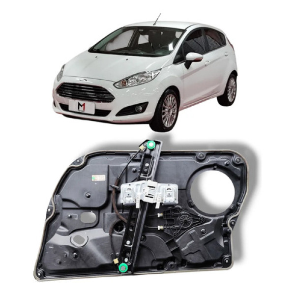 Máquina De Vidro Porta Dianteira Esq New Fiesta 13 A 19 Elé