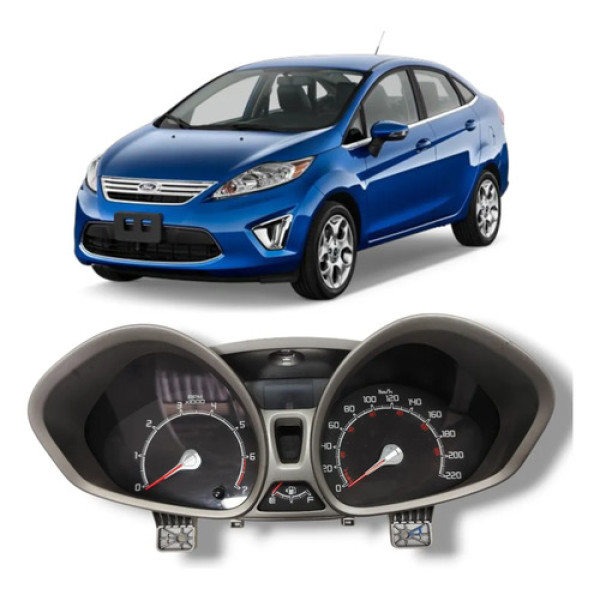 Painel Instrumentos Ford Fiesta 2011 2018 Original Preto