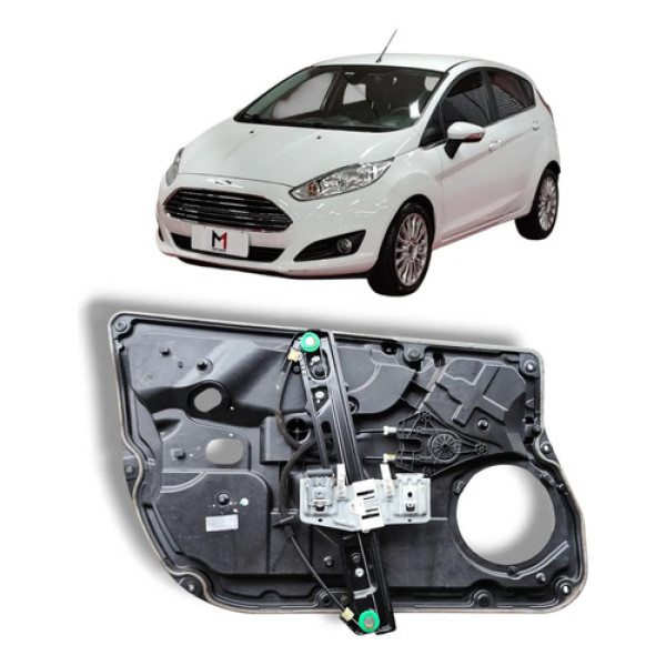 Máquina De Vidro Porta Dianteira Dir New Fiesta 13 A 19 Elé