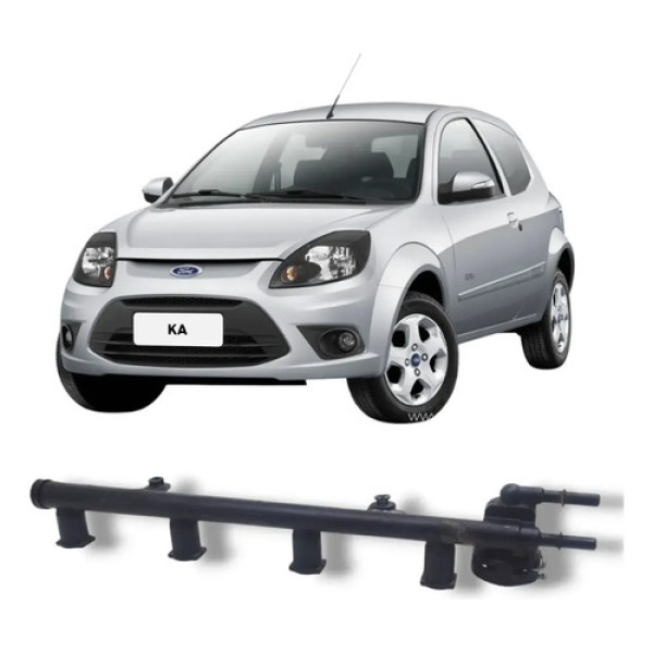 Flauta Bico Injetor Ford Ka 1.0 1.6 2008 2013 Original