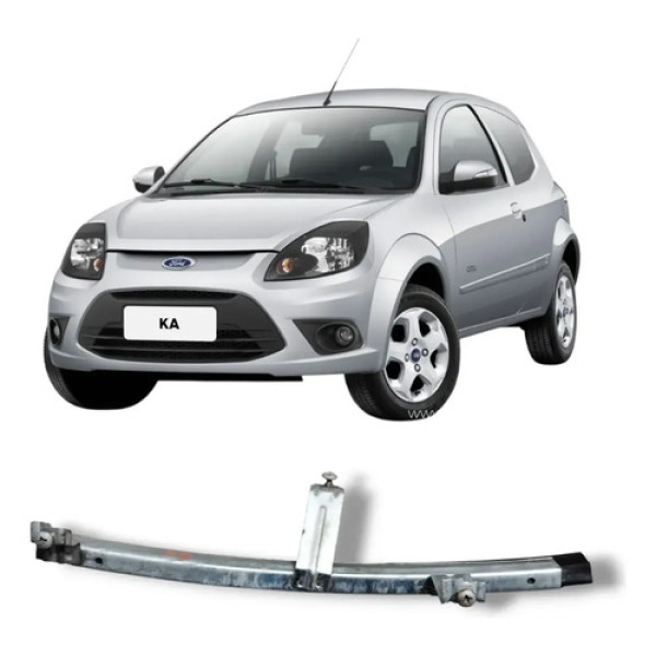 Guia Vidro Dianteiro Direito Ford Ka 2008 2013 Original Preto
