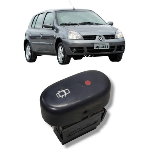 Botão Trava Porta Renault Clio 2002 2008 Original