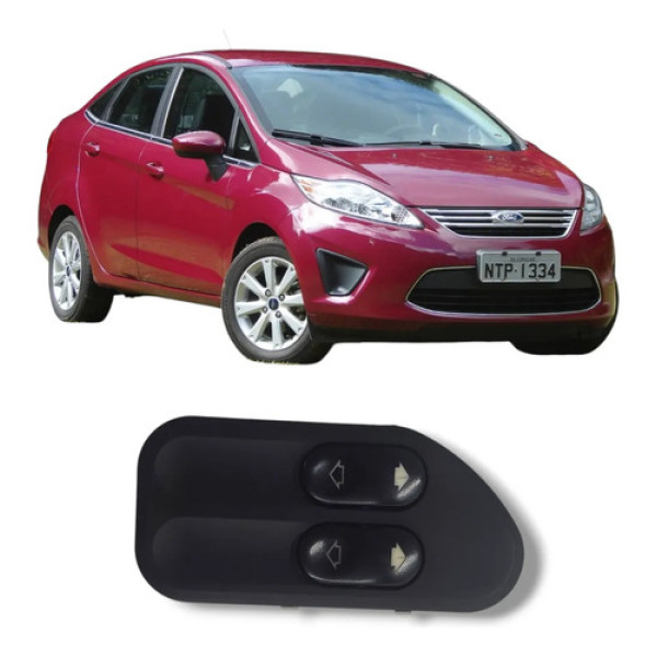 Comando Vidro Dianteiro Esquerdo Ford Fiesta 2008 2013