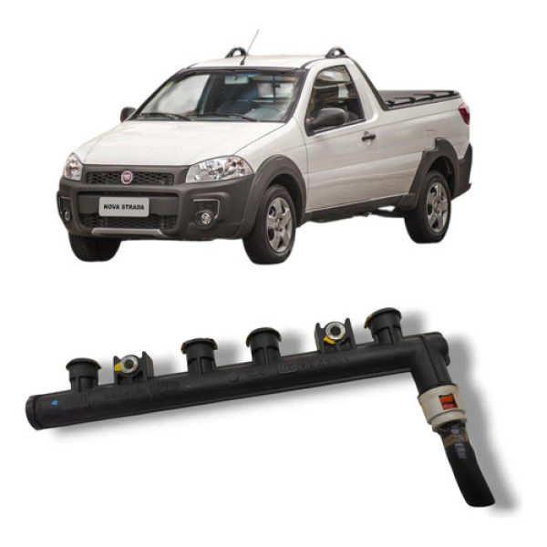 Flauta Bico Injetor Fiat Strada 1.4 2006 2012 Original