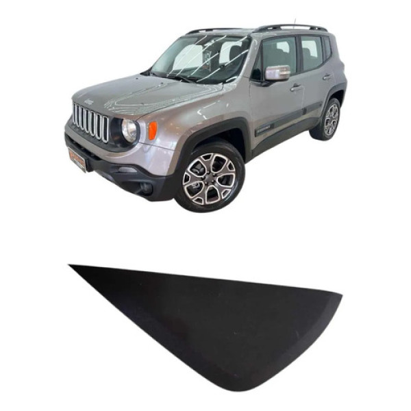 Acabamento Lateral Esquerdo Painel Jeep Renegade 2016 2021 Cinza