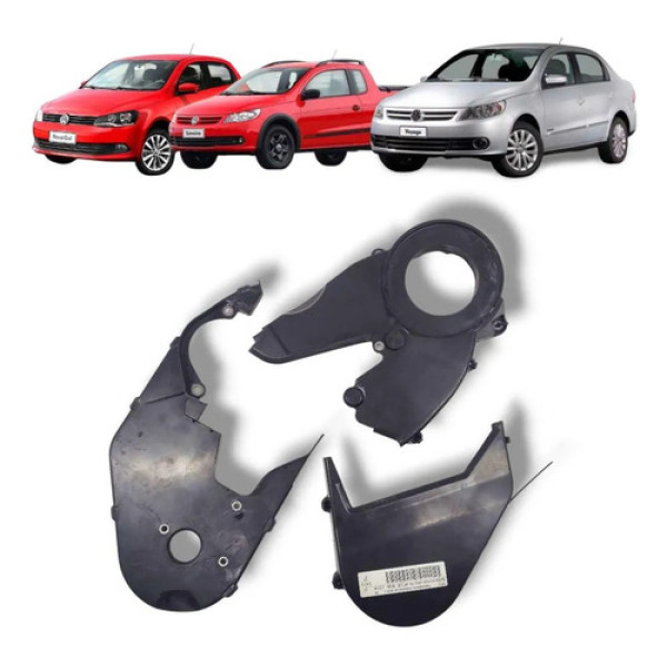 Capa Correia Dentada Volkswagen Gol Voyage Original Preto