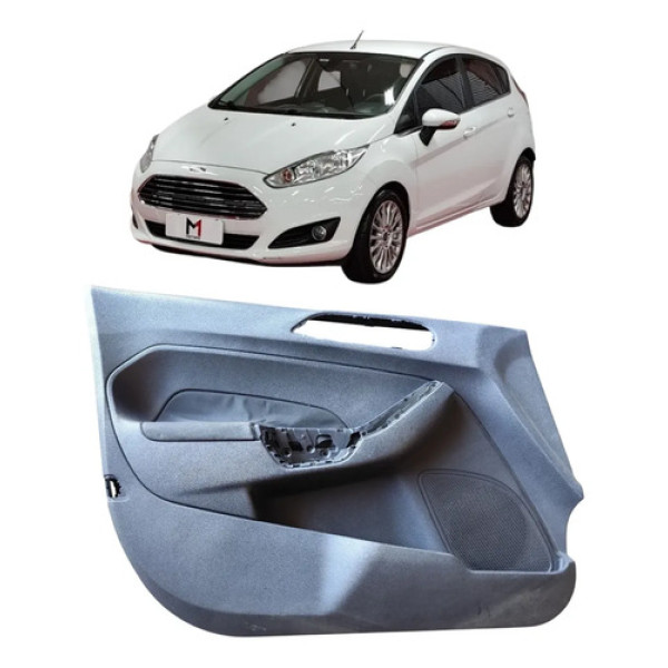 Forro Porta Dianteira Esquerda New Fiesta 2011 A 2019 Preto