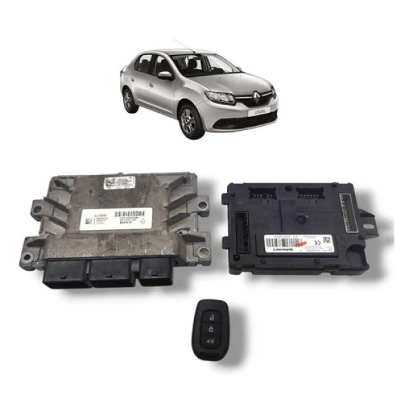 Kit Code Módulo Injeção Renault Logan 2015 2018 Original