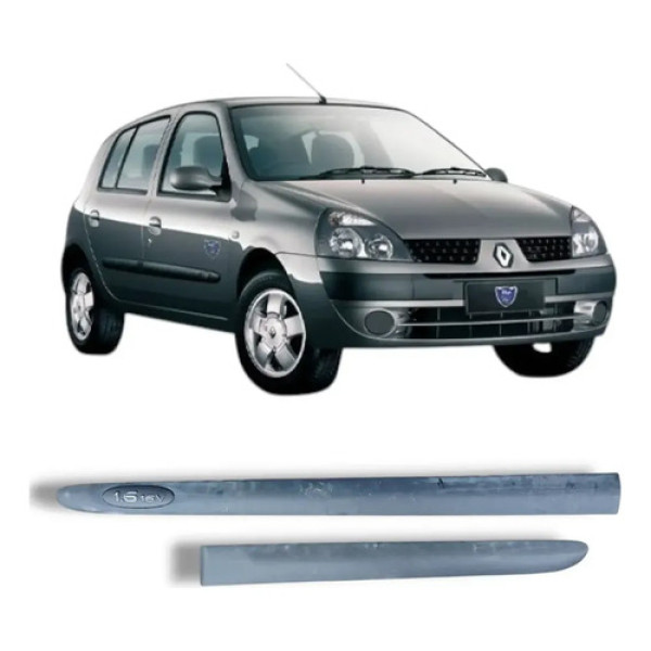 Par Friso Esquerdos Porta Renault Clio 2000 2012 Original