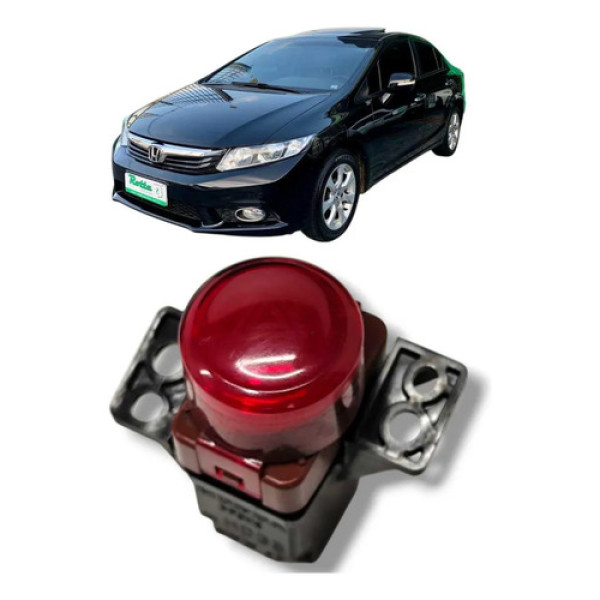 Botão Pisca Alerta Honda Civic 2012 2016 Original Vermelho