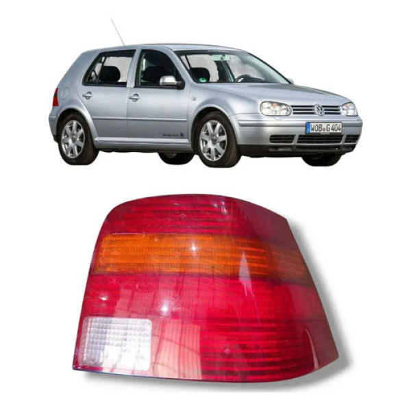 Lanterna Traseira Direita Golf 1999 A 2006 Tricolor Direito Vermelho