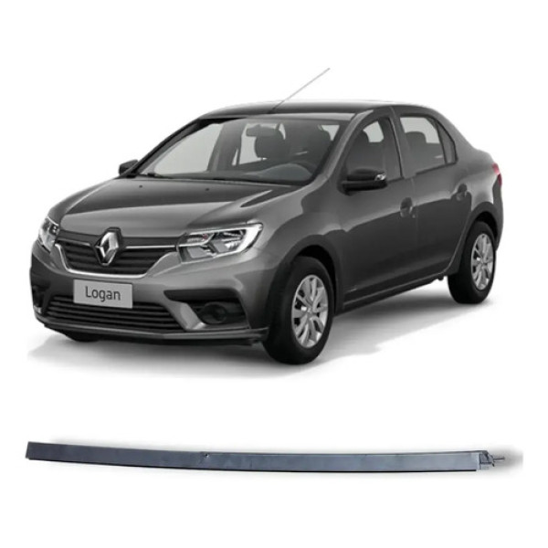 Guia Vidro Traseiro Esquerdo Renault Logan 2017 2021 Origina Preto