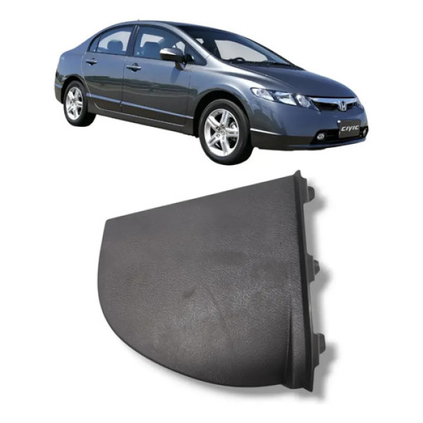 Acabamento Painel Esquerdo Honda Civic G8 2007 2011 Cinza