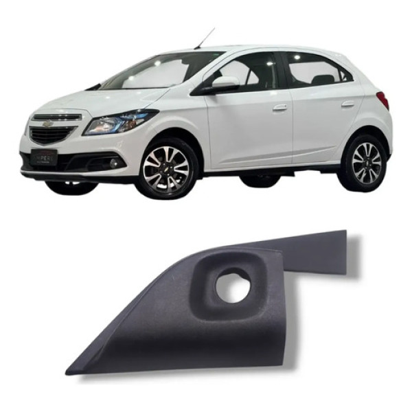 Acabamento Interno Retrovisor Esquerdo Gm Onix 2013 2019 Preto