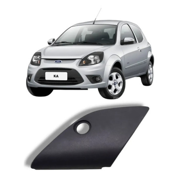 Acabamento Interno Retrovisor Esquerdo Ford Ka 2008 2013 Preto