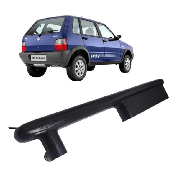 Puxador Interno Porta Dianteira Esquerda Fiat Uno 2004 2009 Preto