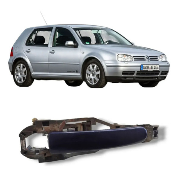 Maçaneta Ext. Porta Diant Le/ld Golf Bora Polo Passat 98/14 Azu Dianteira