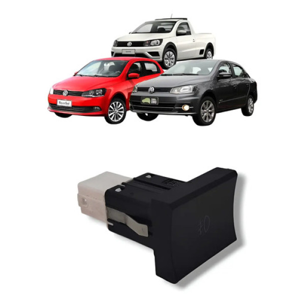 Botão Farol Milha Vw Gol Saveiro 2008 A 2014 Original