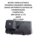 Botão Vidro Traseiro Esquerdo Gm Cruze 2017 2022 Original 