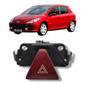 Botão Alerta Peugeot 307 2007 2014 Original Preto