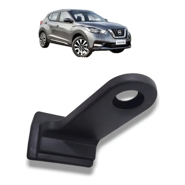 Acabamento Suporte Banco Traseiro Nissan Kicks 2017 A 2021 Preto