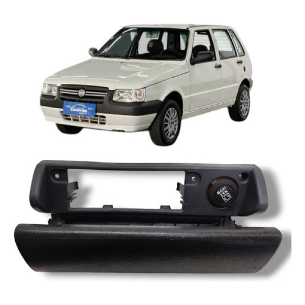 Porta Objetos Com Acendedor Fiat Uno 2006 2012 Original Preto