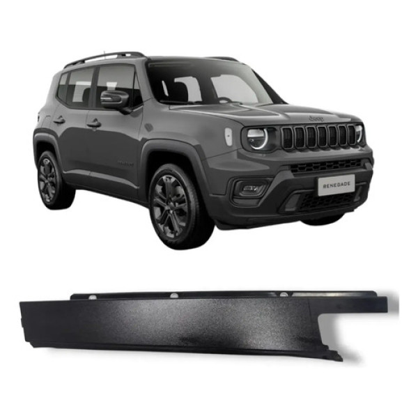 Moldura Porta Traseira Esquerda Jeep 2015 2025 Original Preto
