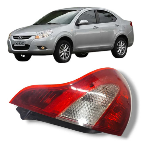 Lanterna Traseira Esquerda Jac J3 Sedan 2010 A 2013 (canto) Esquerdo/motorista Vermelho