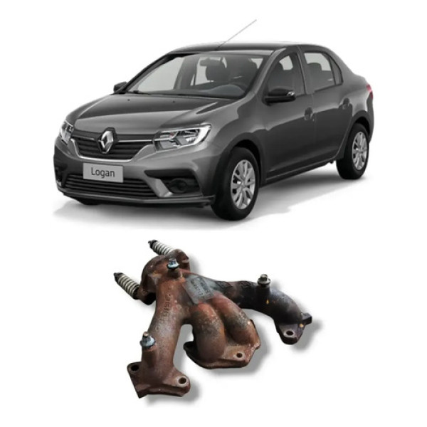Coletor Escape Renault Logan 2013 2017 Original