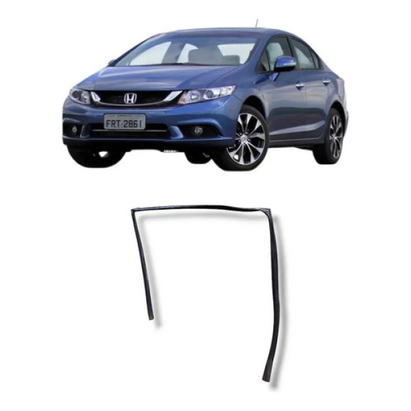 Borracha Vidro Traseiro Esquerdo Honda Civic 2012 A 2016